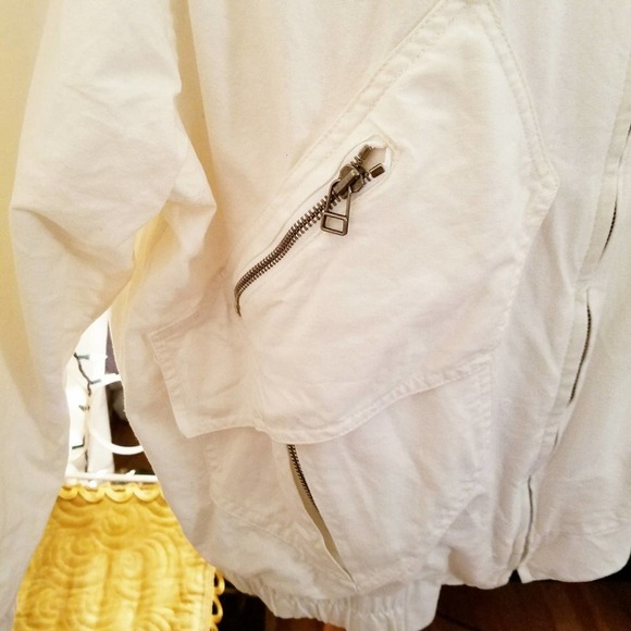 Vintage London Fog Jacket • White w/ Pockets • Size Large - Picture 2 of 4